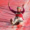 Person on a water slide