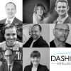 Black and white collage of employees at Dashboard that are participating in the Move For Mind event