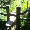 Footpath Exwick Lane leading to crime scene