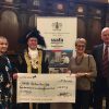 Exeter Philharmonic Choir members with the Lord Mayor and Brigadier Andy Pillar OBE, SSAFA Devon