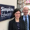 Jonathan Hayes, new Partner at the Exeter office of Simpkins Edwards, and Jo Tope, new Partner at the firm’s Holsworthy office