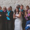 Rachel singing with the Hospiscare Choir at her wedding