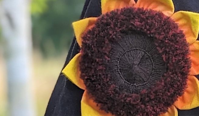 Sunflower Brooch