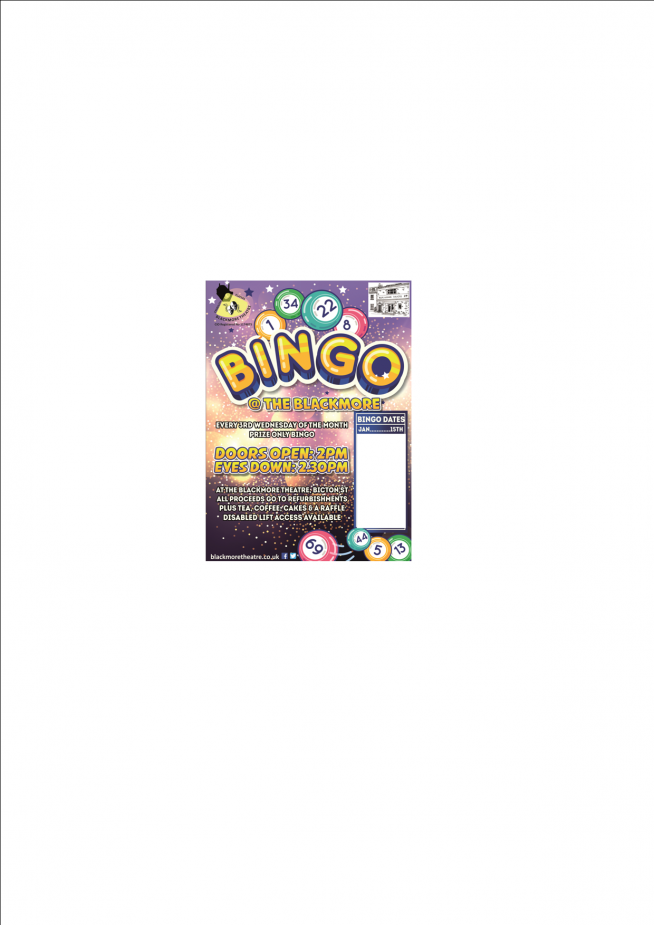 Prize Only Bingo - Jan 2020