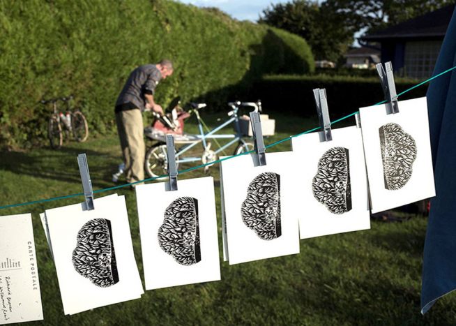 Nick Hand and the print bike