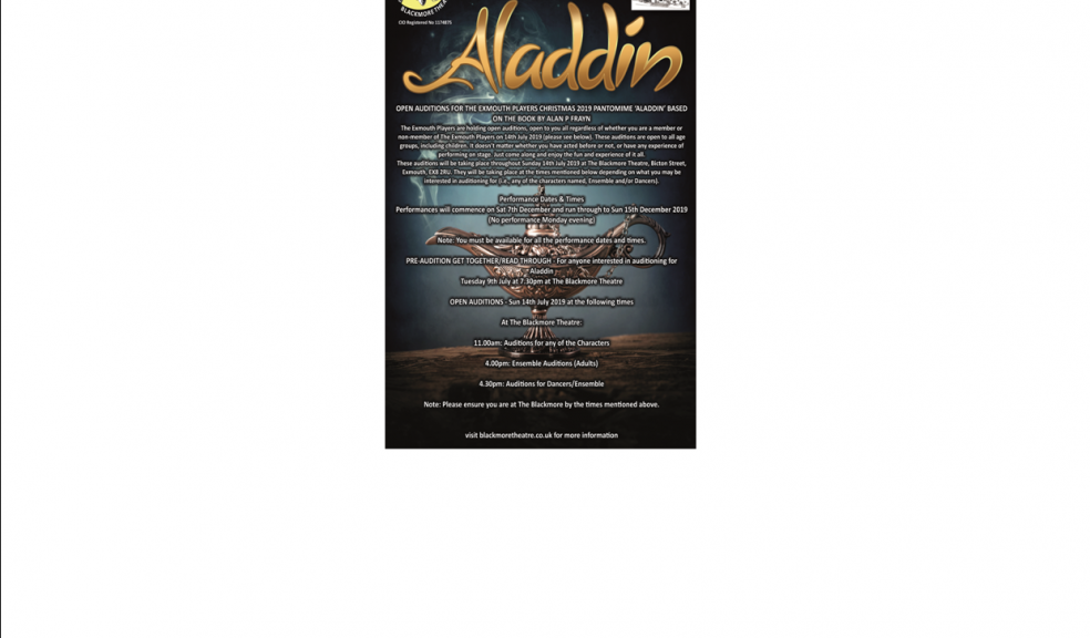 "Aladdin" Auditions