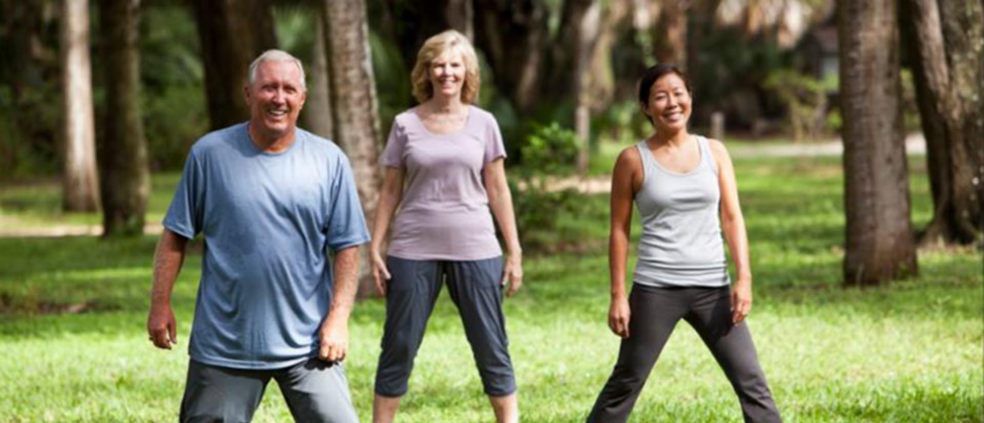 older people doing exercise