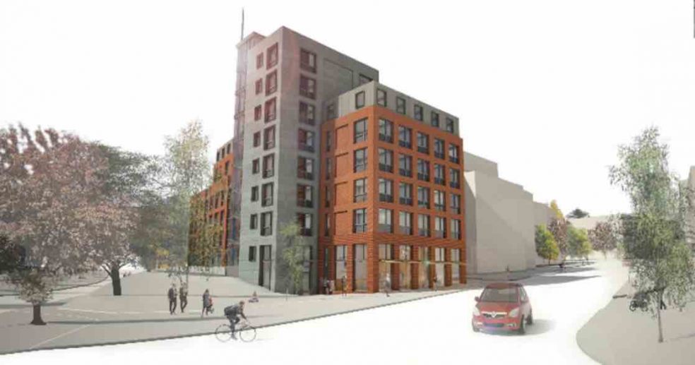 A CGI of what the 120-bed new student accommodation in Exeter will look like