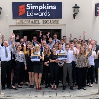 Devon-based Simpkins Edwards is celebrating with its team after being accredited as one of the UK’s ten best accountancy employers by judges at the British Accountancy Awards (BAAs). 