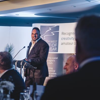 Chef Michael Caines presents prizes at last year's awards dinner