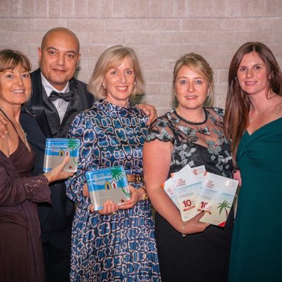 The Kitley House Hotel team celebrate a double win at the Devon Tourism Awards 2019 