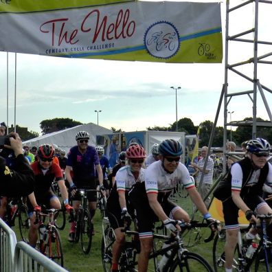 The start of the 24th annual Nello bike ride for FORCE Cancer Charity