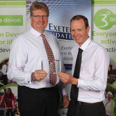 swcomms’ company secretary Harry Langley presenting an award at last year’s event